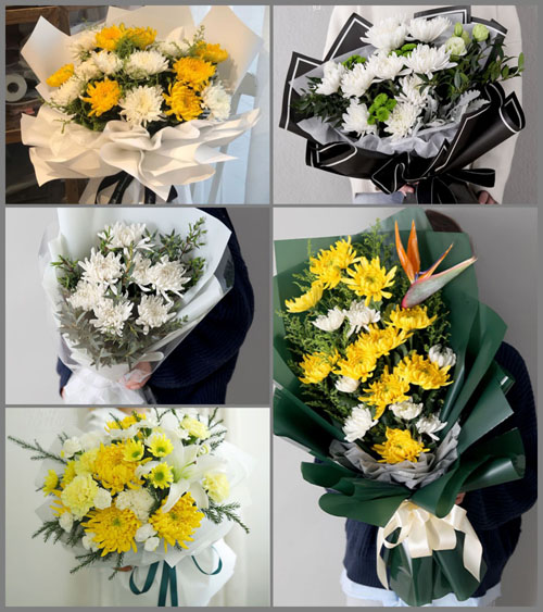 贵州贵阳白云区艳山红镇白事花束代送